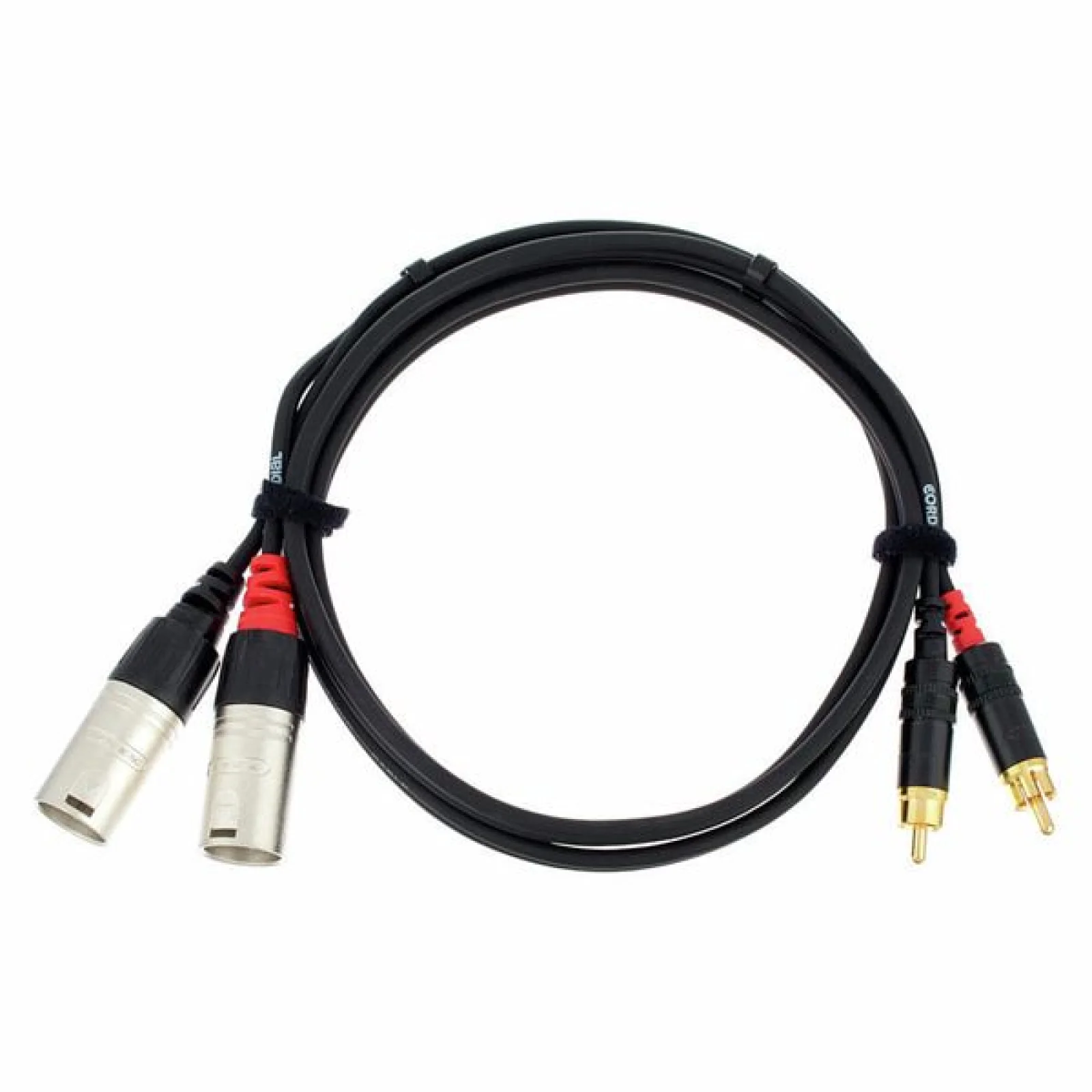 Male XLR to male RCA